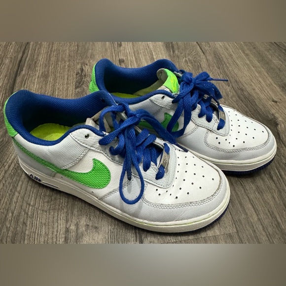 Nike AF1 “slime green” sz 5.5 Y - Picture 2 of 6